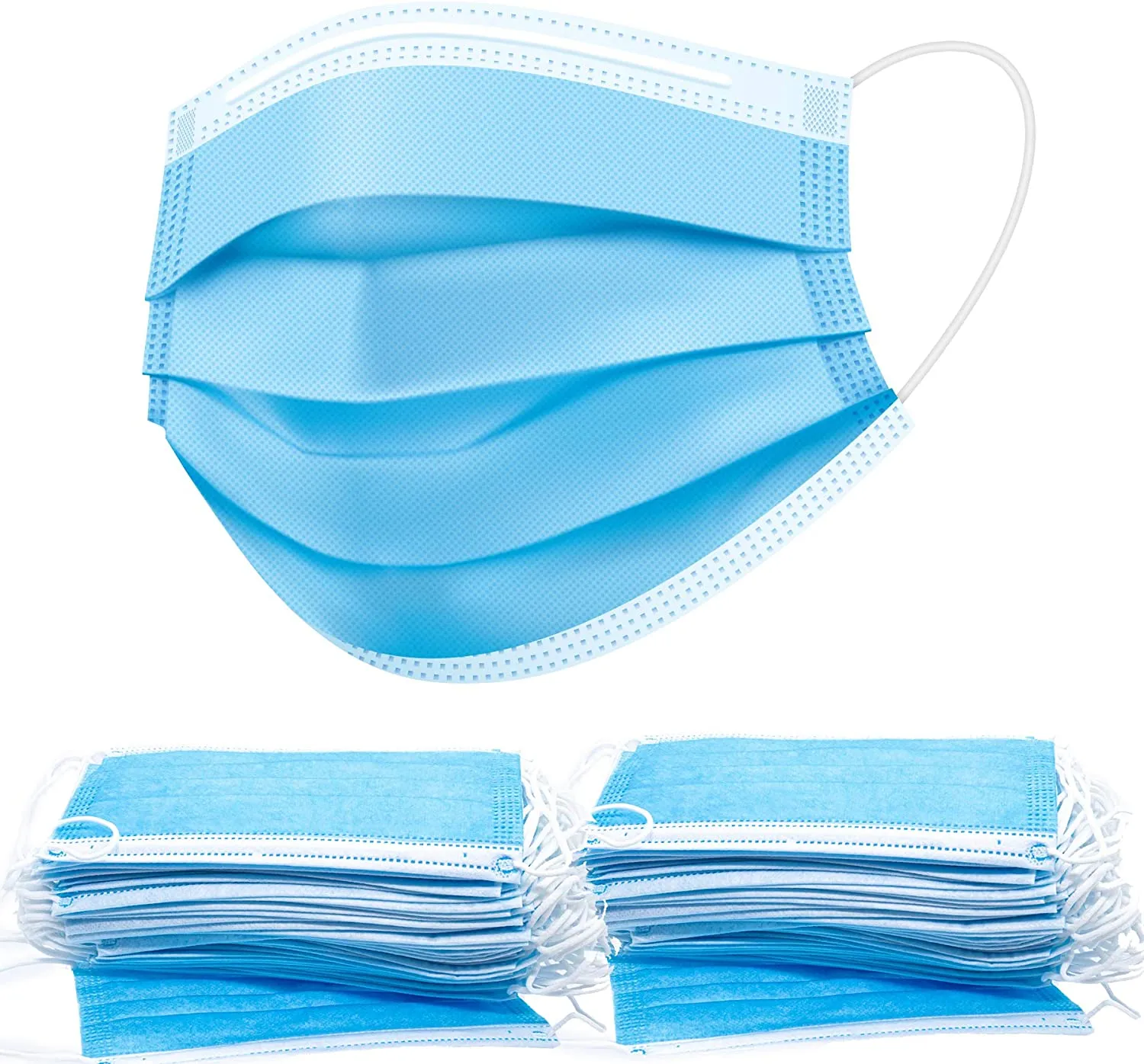 10 PCS Medical Surgical Dental Disposable Dust Mouth Cover 4-PLY Face Mask