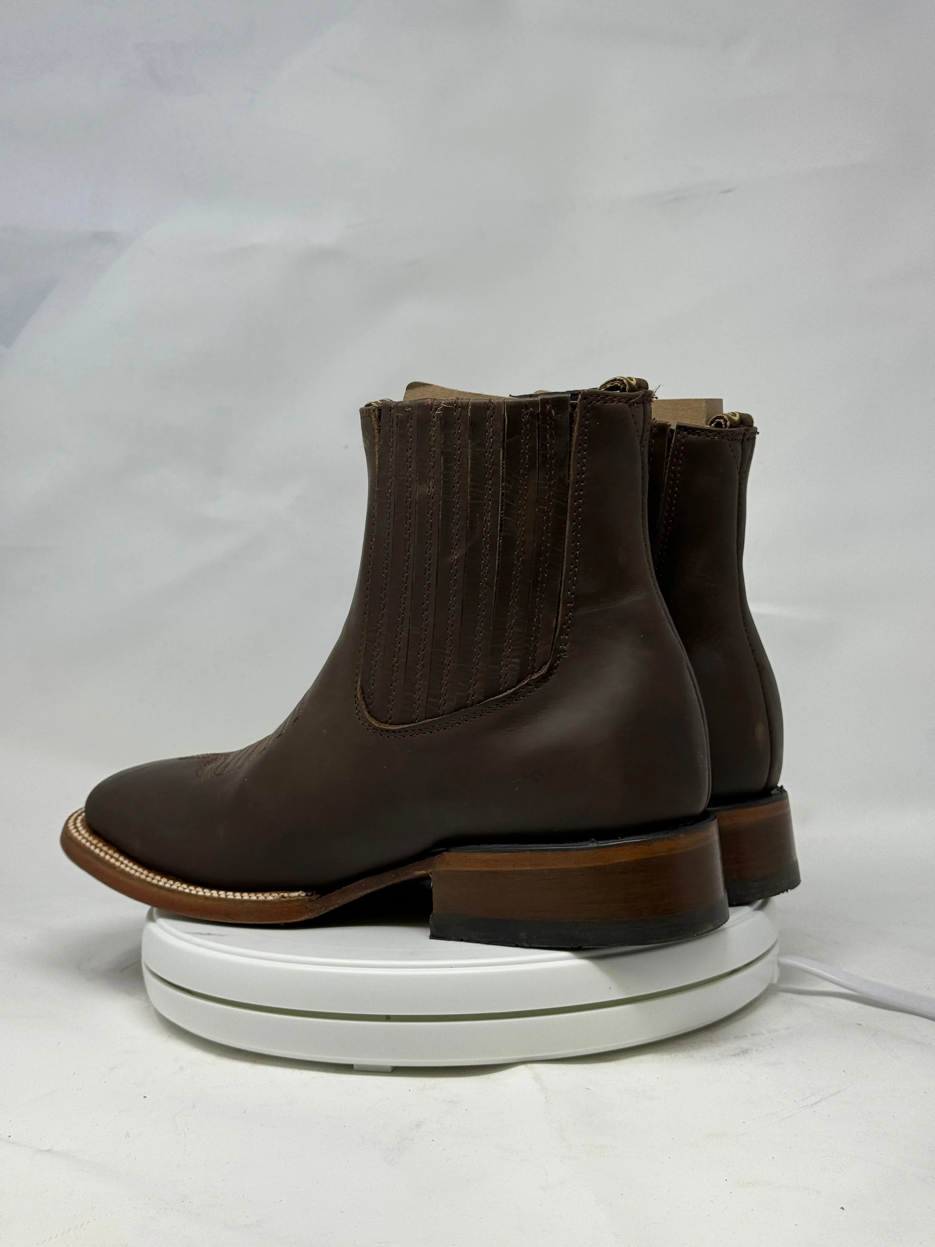 1000 | Crazy Horse Tan H-toe Chelsea Boots