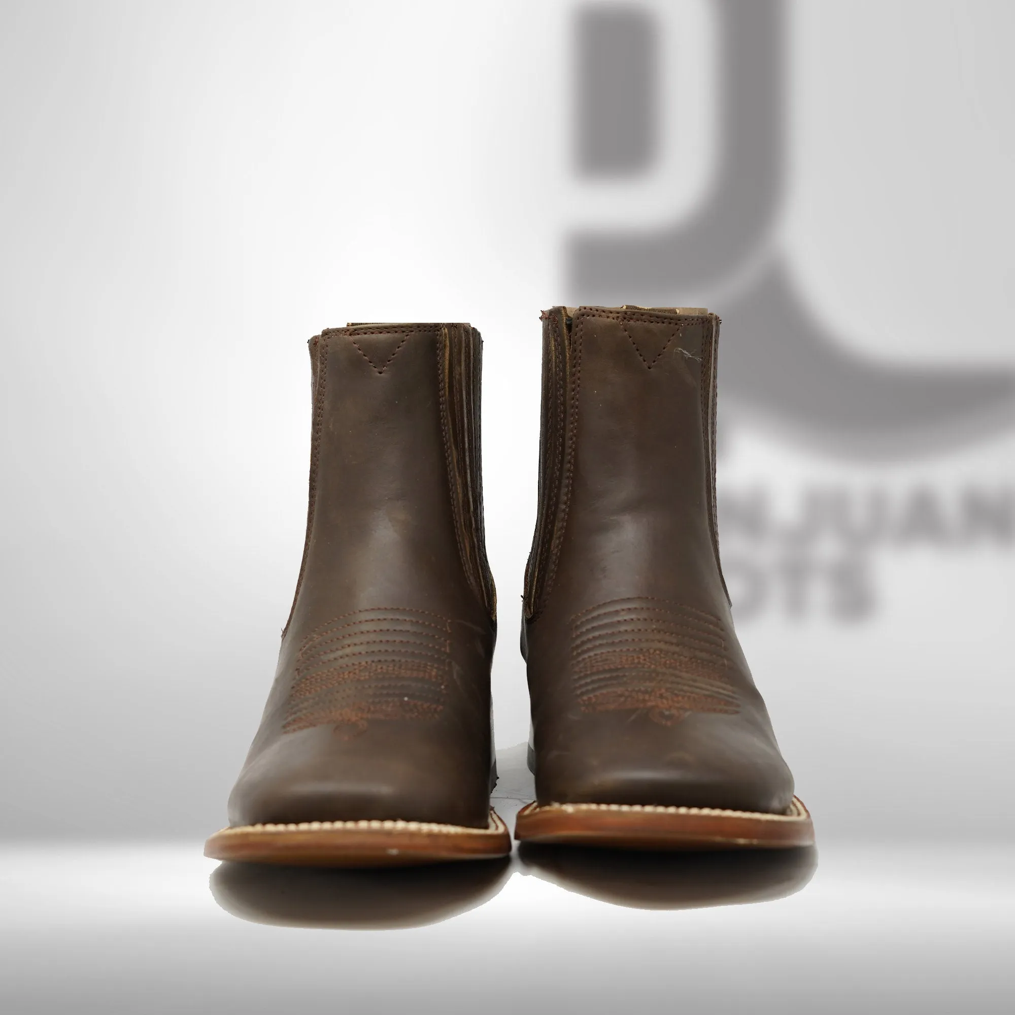 1000 | Crazy Horse Tan H-toe Chelsea Boots