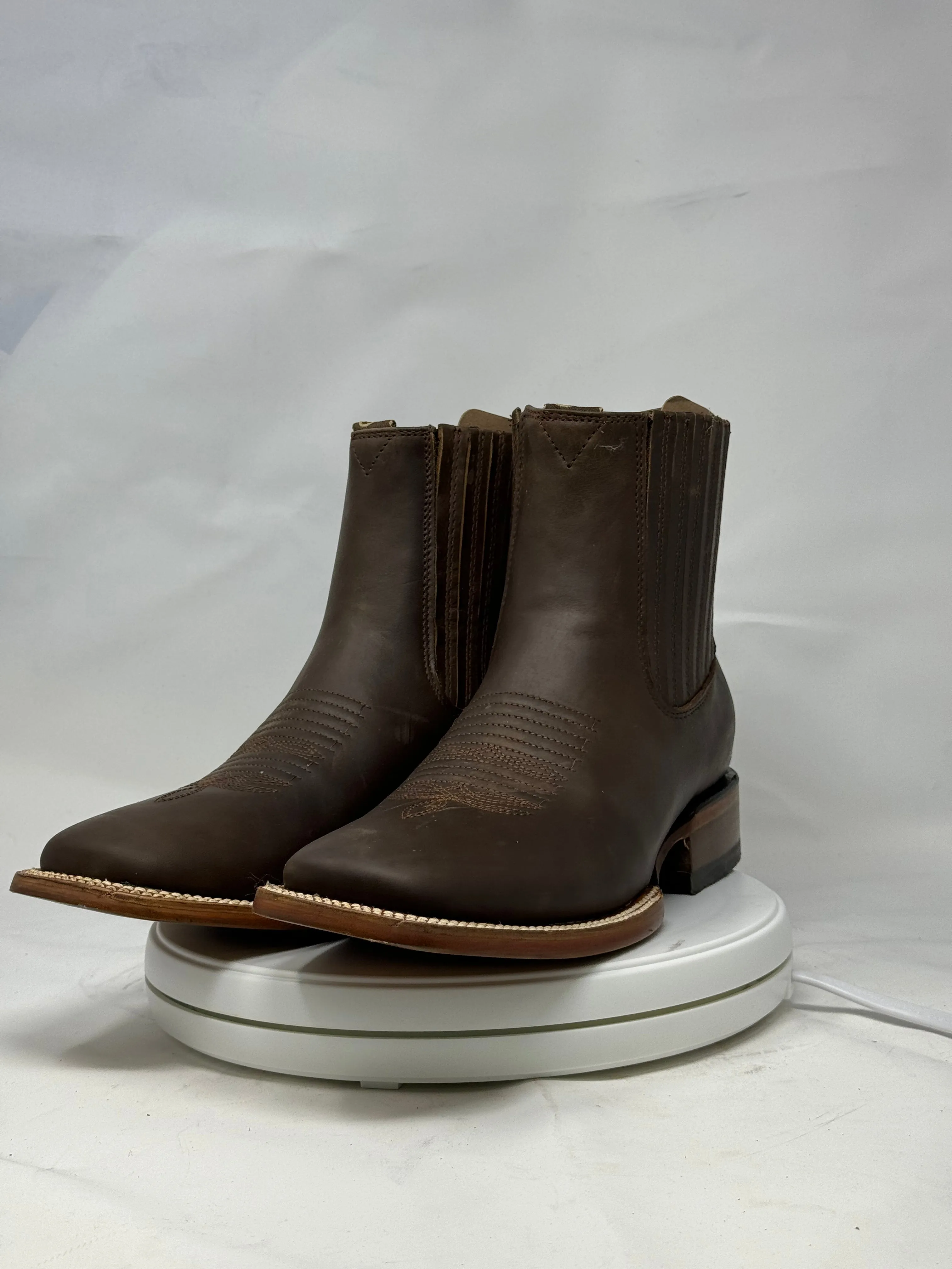1000 | Crazy Horse Tan H-toe Chelsea Boots