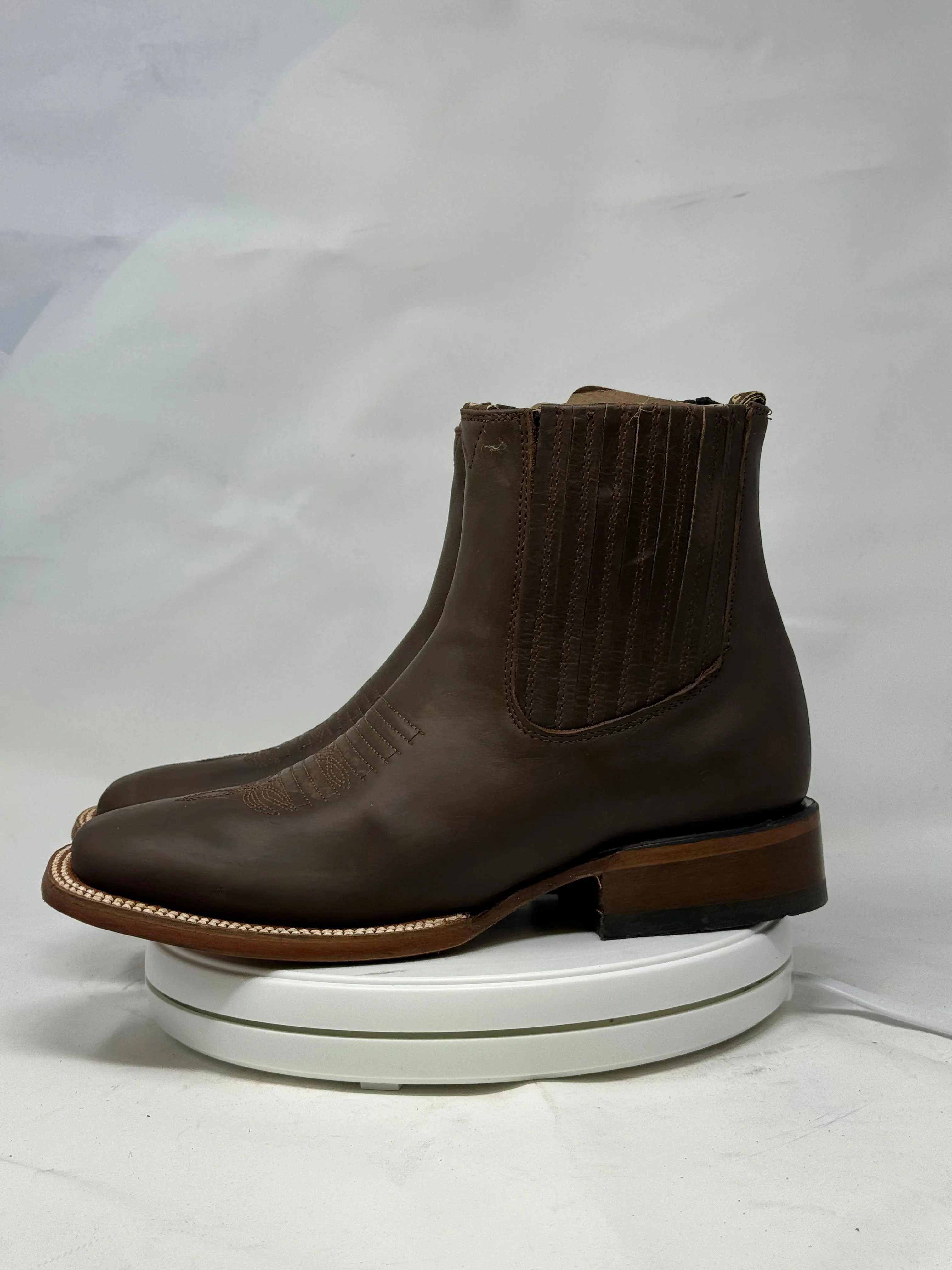 1000 | Crazy Horse Tan H-toe Chelsea Boots