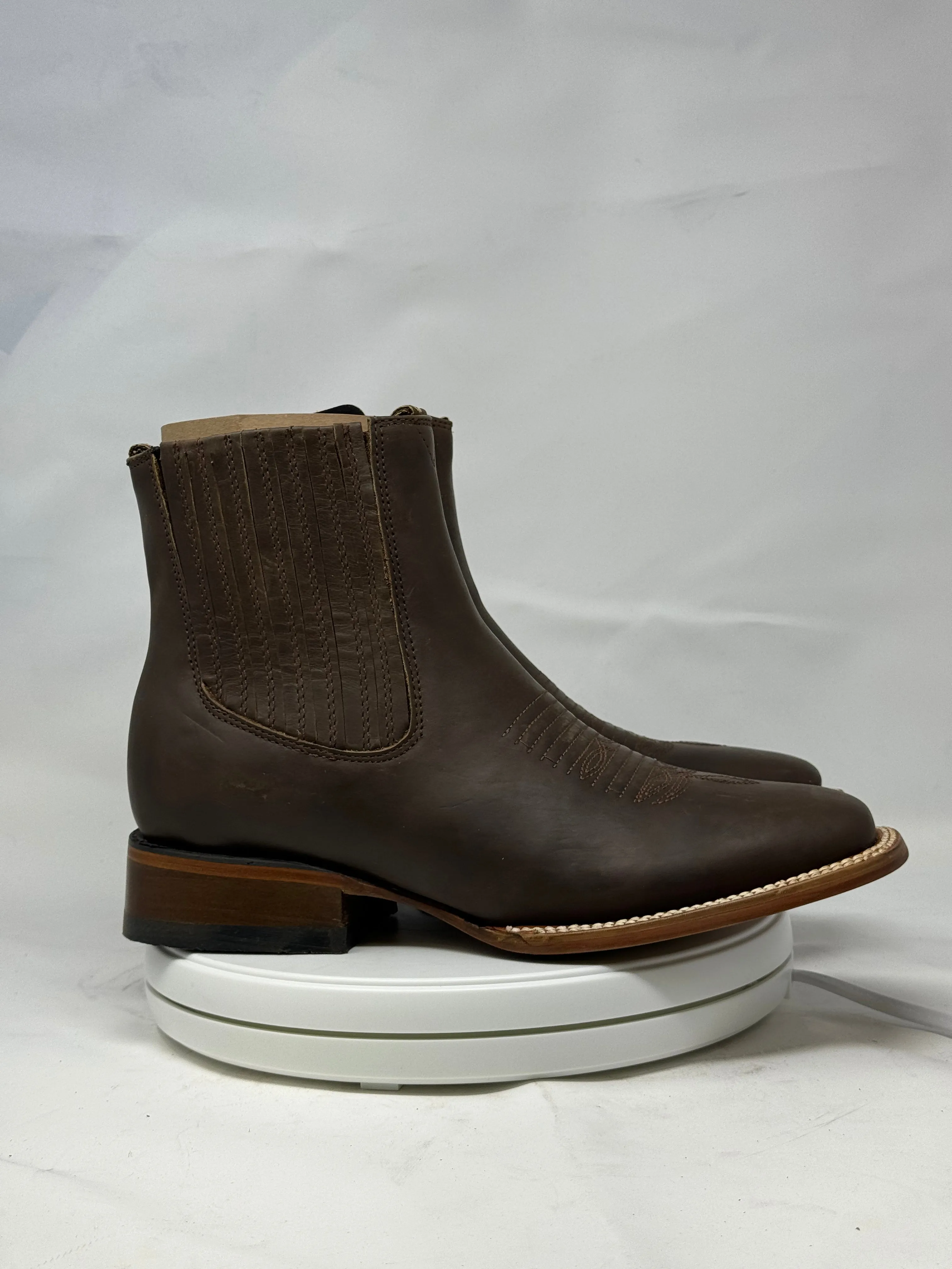 1000 | Crazy Horse Tan H-toe Chelsea Boots