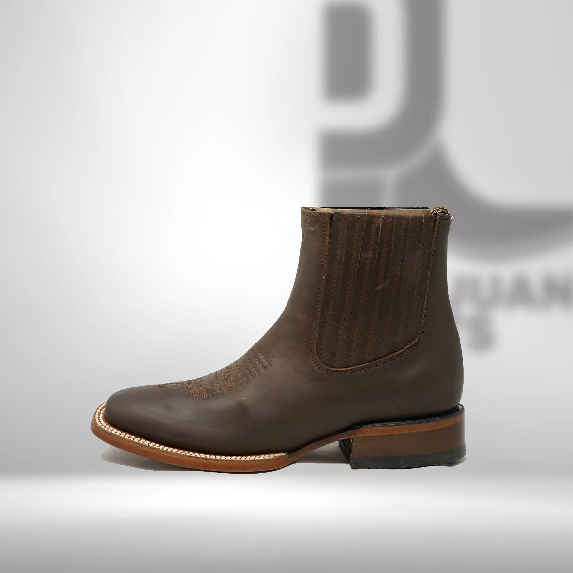 1000 | Crazy Horse Tan H-toe Chelsea Boots