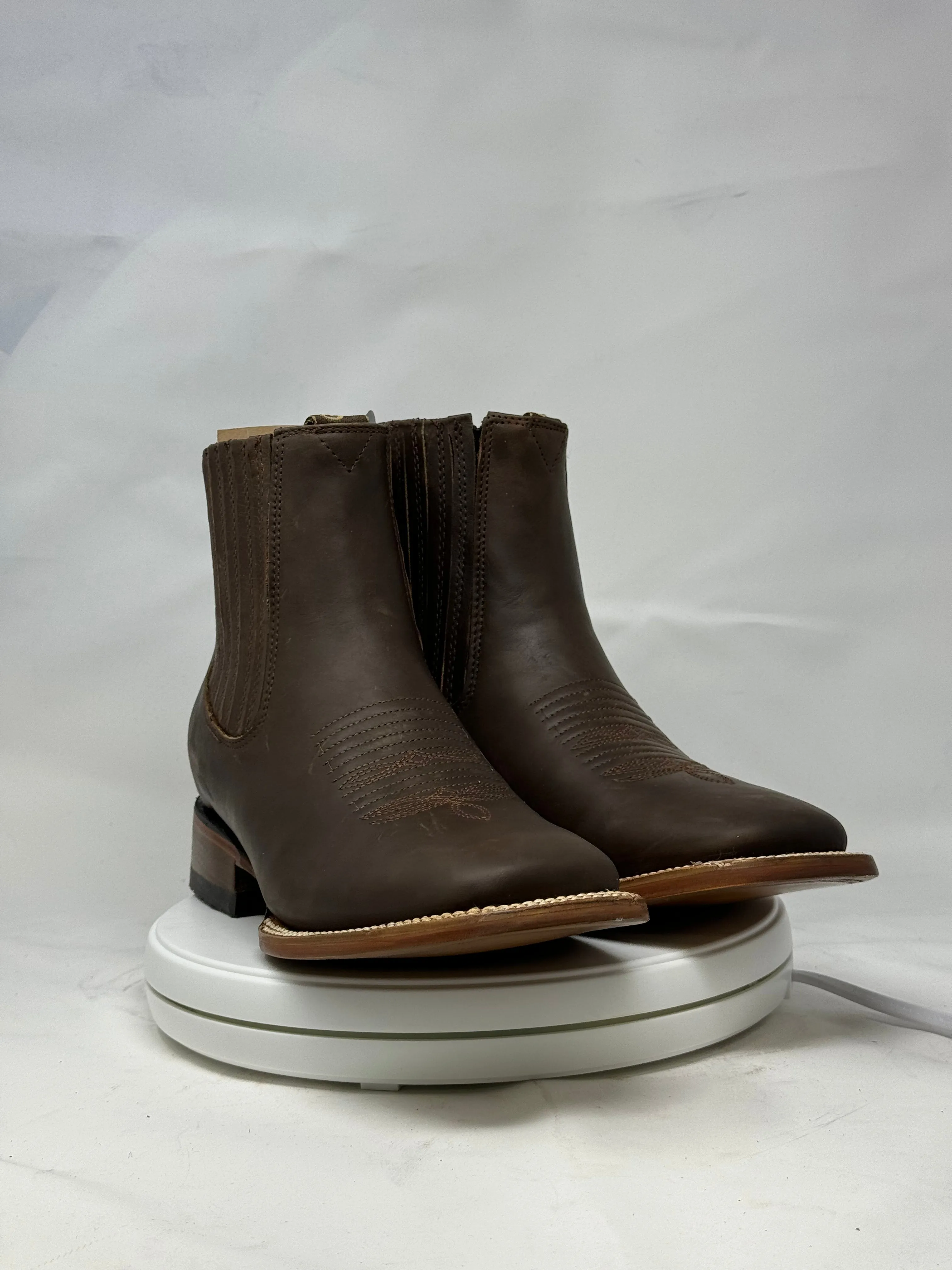 1000 | Crazy Horse Tan H-toe Chelsea Boots