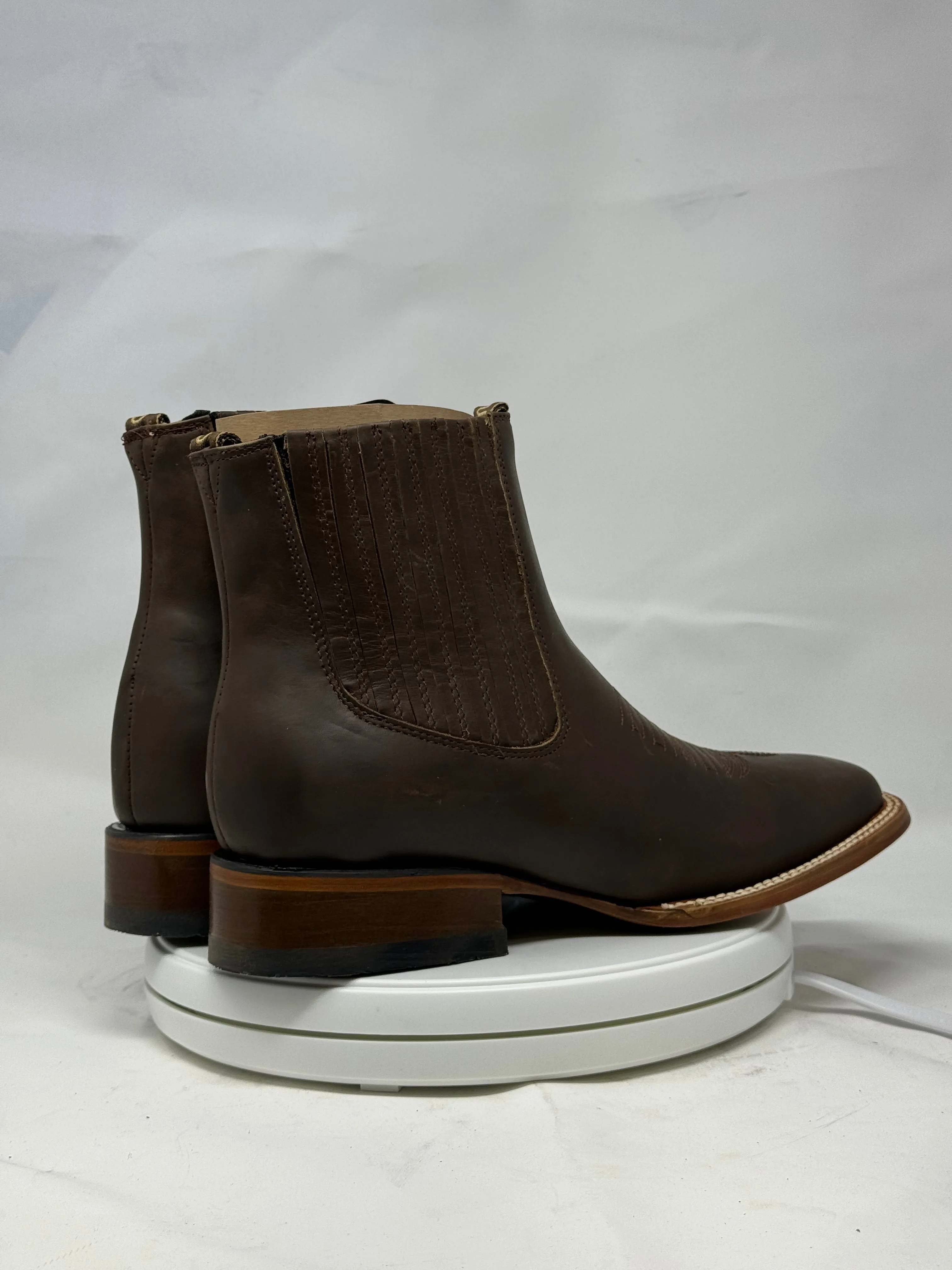 1000 | Crazy Horse Tan H-toe Chelsea Boots