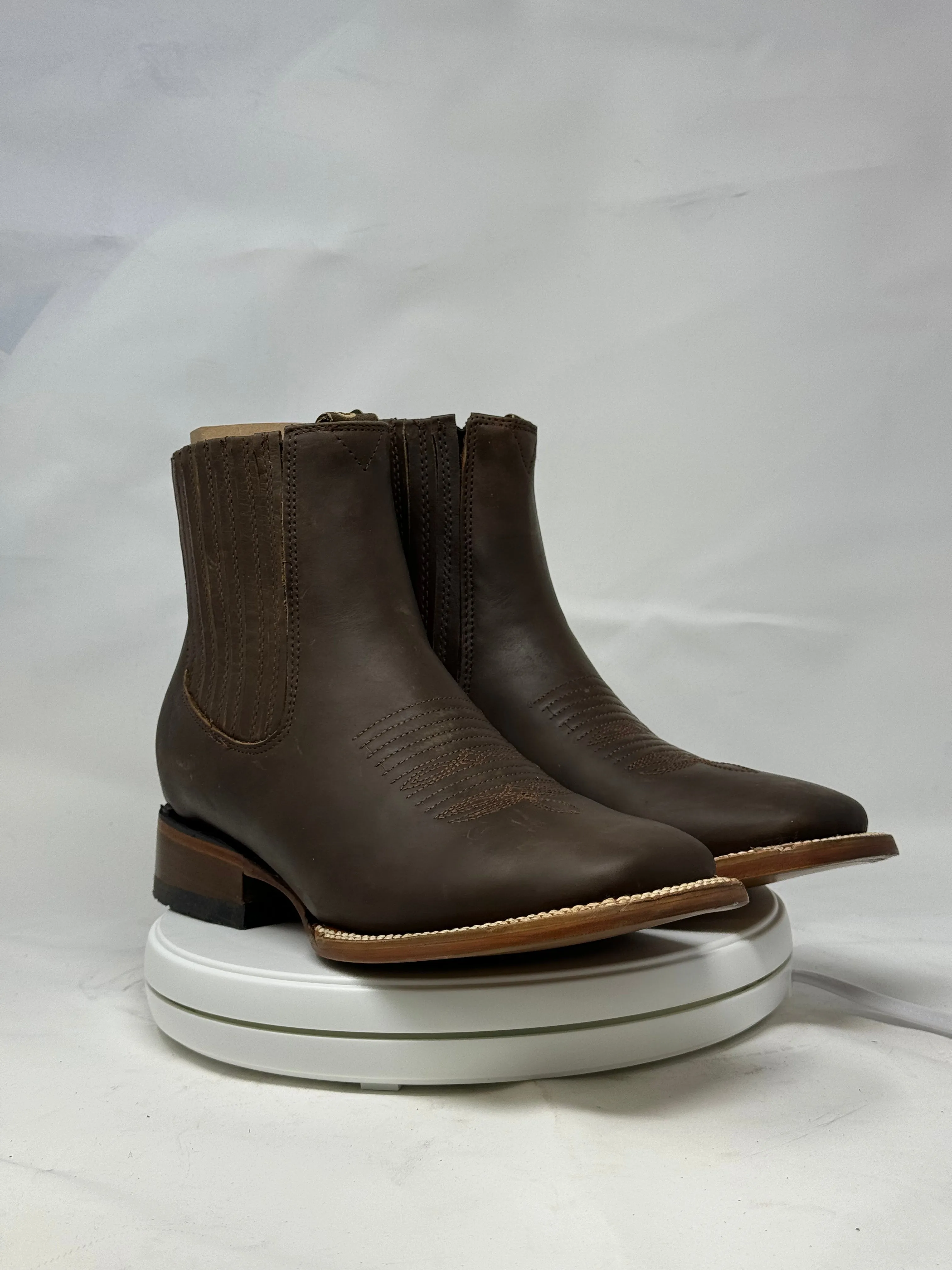1000 | Crazy Horse Tan H-toe Chelsea Boots