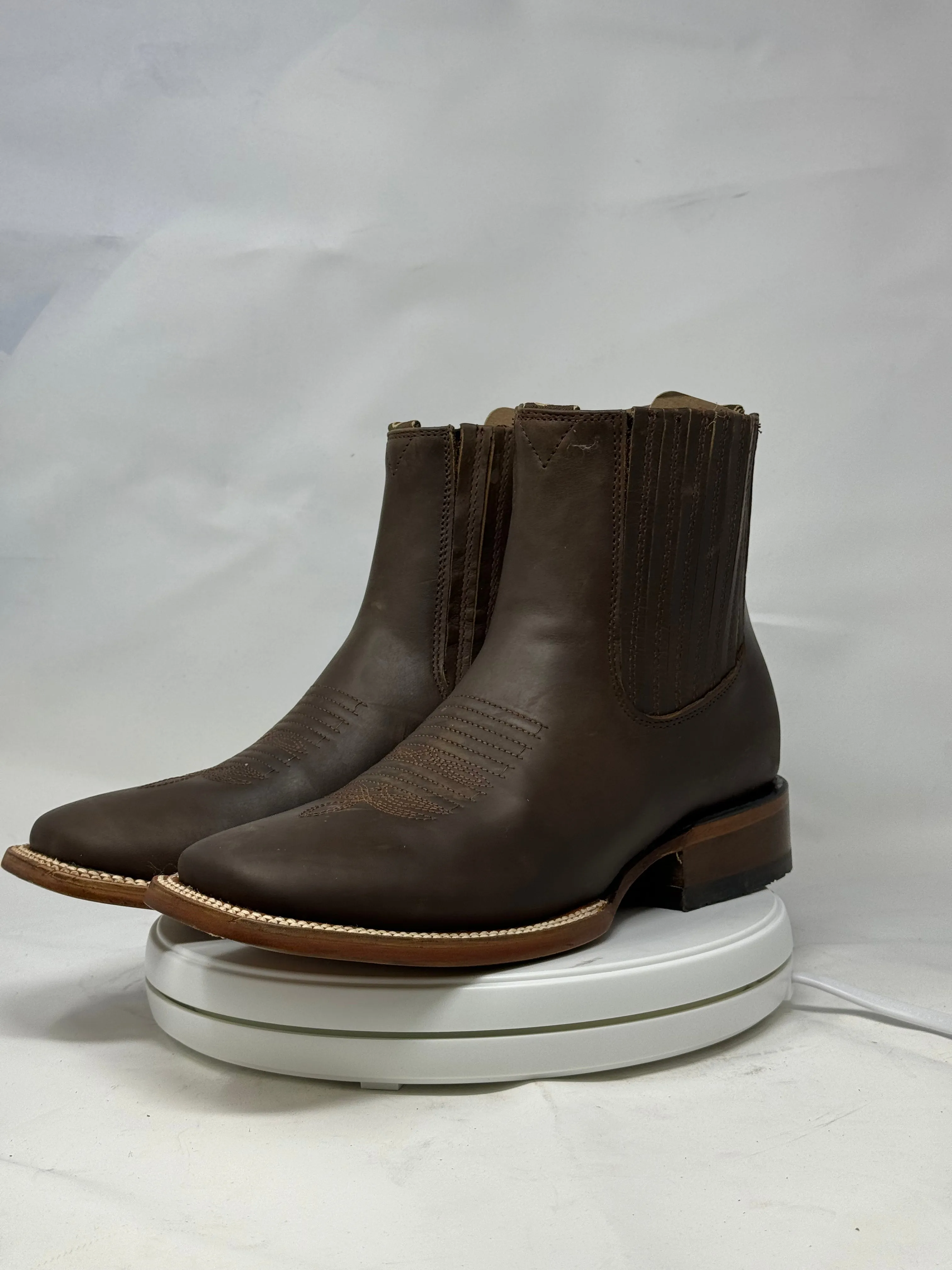 1000 | Crazy Horse Tan H-toe Chelsea Boots