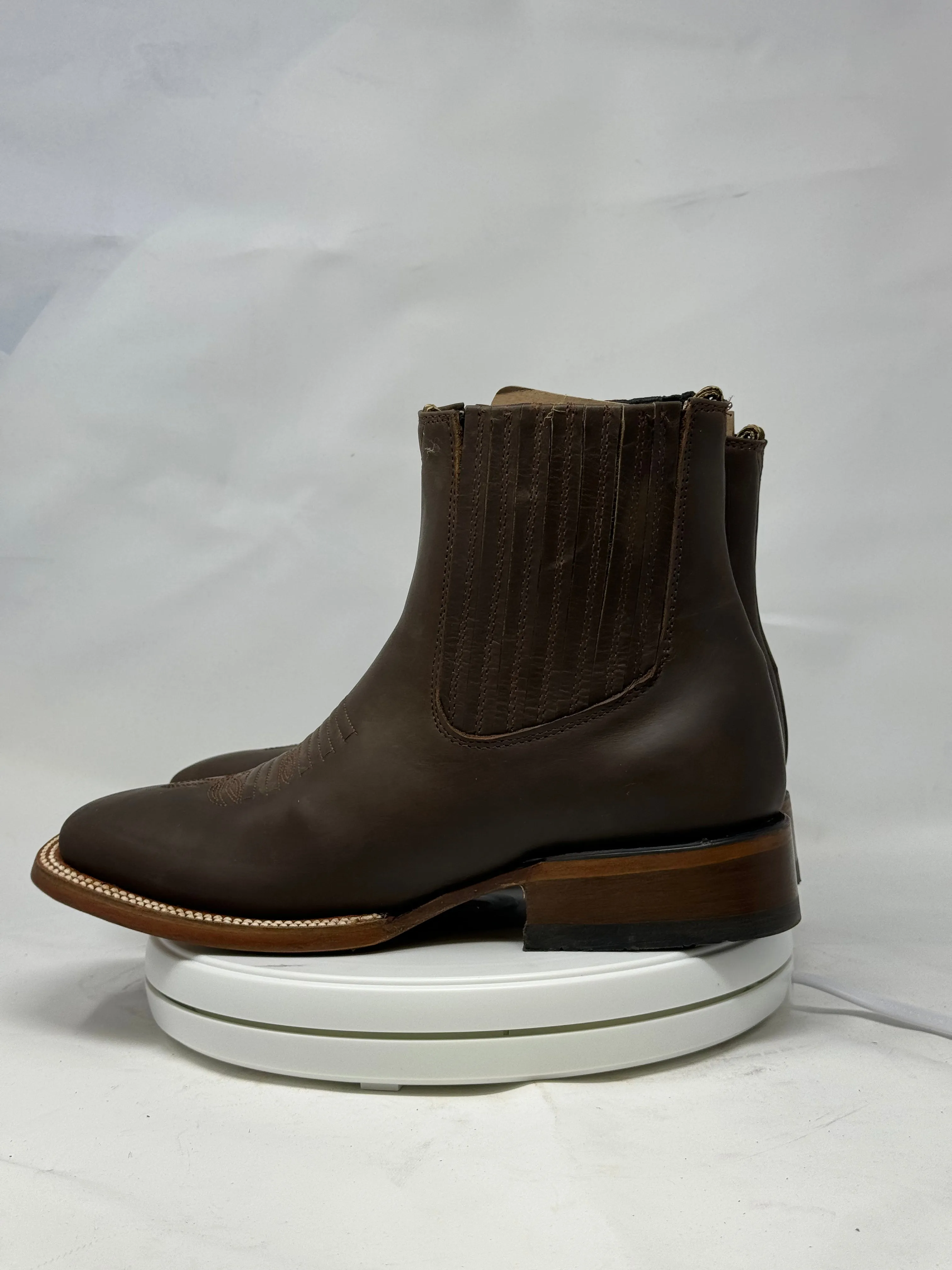 1000 | Crazy Horse Tan H-toe Chelsea Boots
