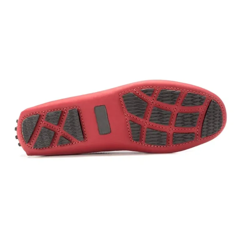 2582 - Dark Red Sahara Girls Moccasin Loafer
