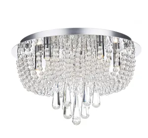 32921 5 Light Crystal Ceiling Light