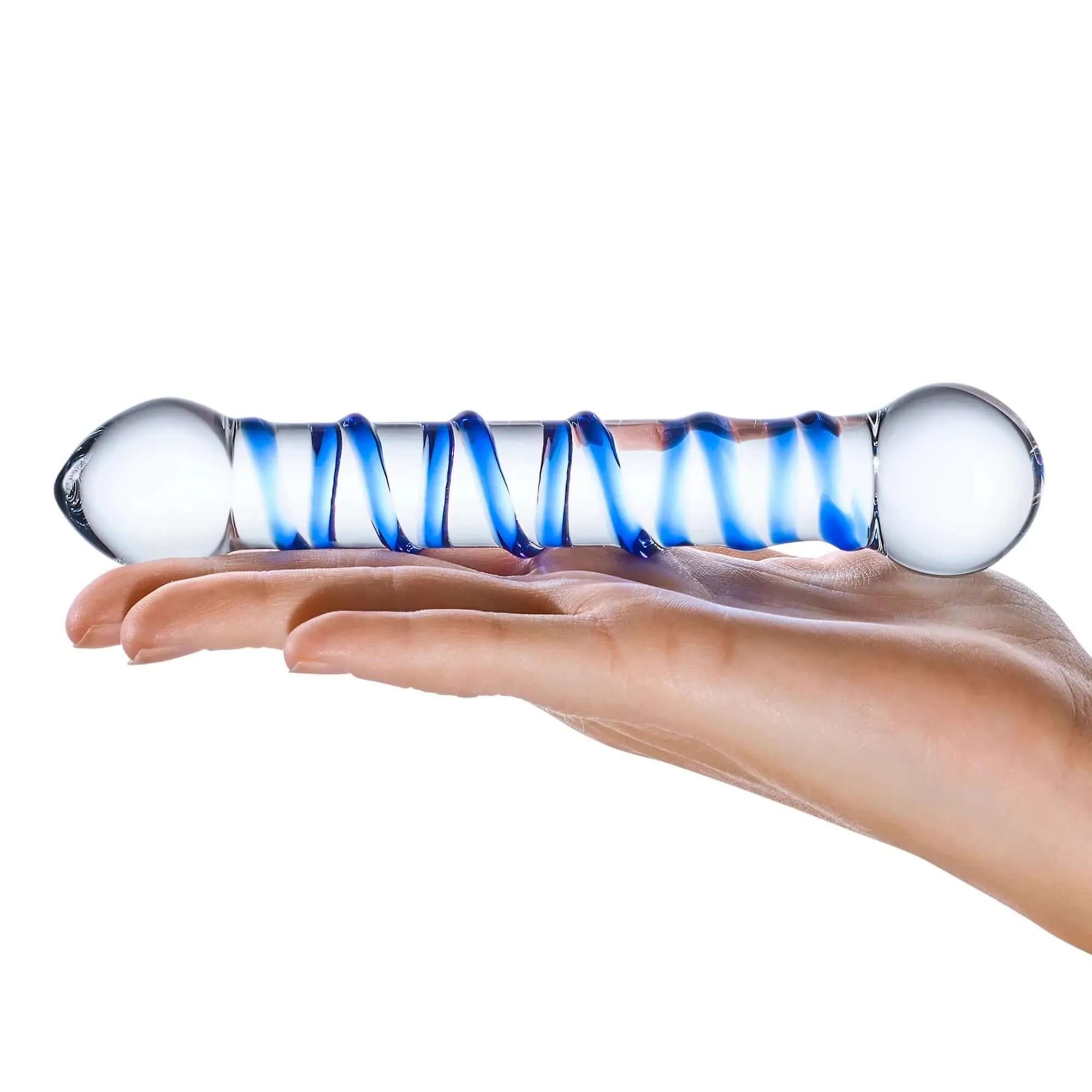6.5 Inch Spiral Glass Dildo