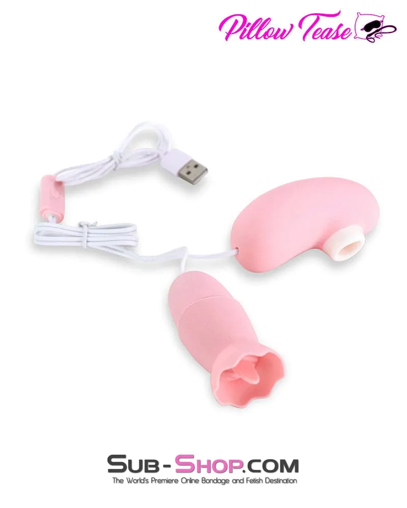 9979M      7 Function Suction and Vibration Bullet Dual Ended Pleaser
