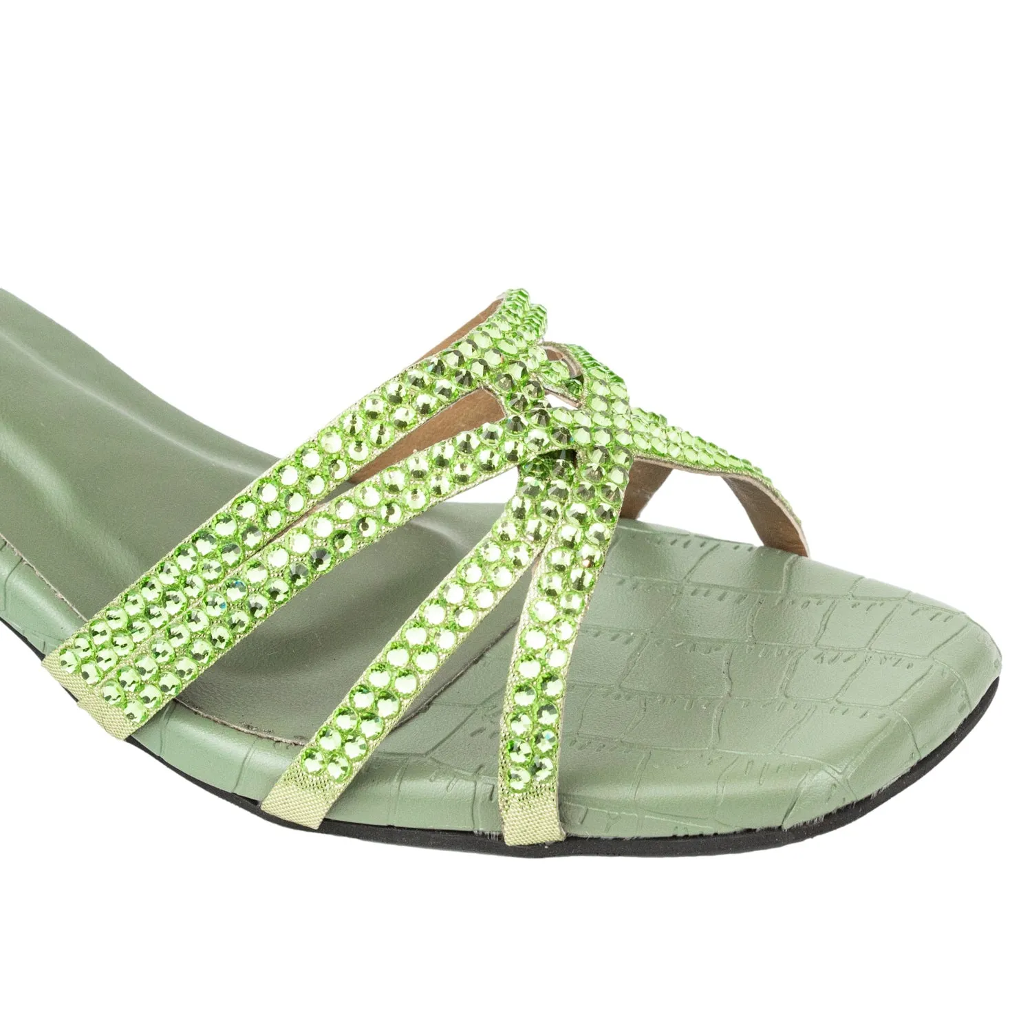Ahlam Heels S243H - Olive Green
