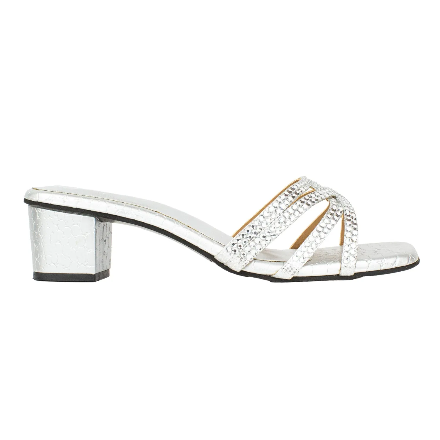 Ahlam Heels S243H - Silver
