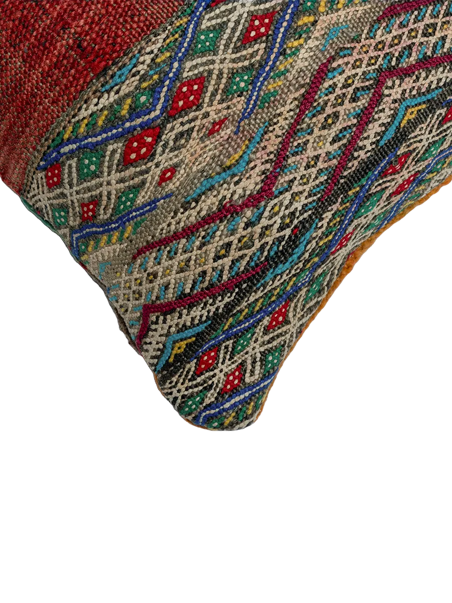 Ain Leuh Vintage Pillow - Earth and Sky