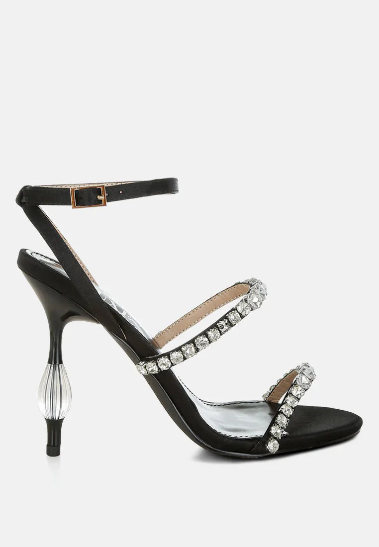 Aragon Diamante Embellished Fantasy Heel Sandals