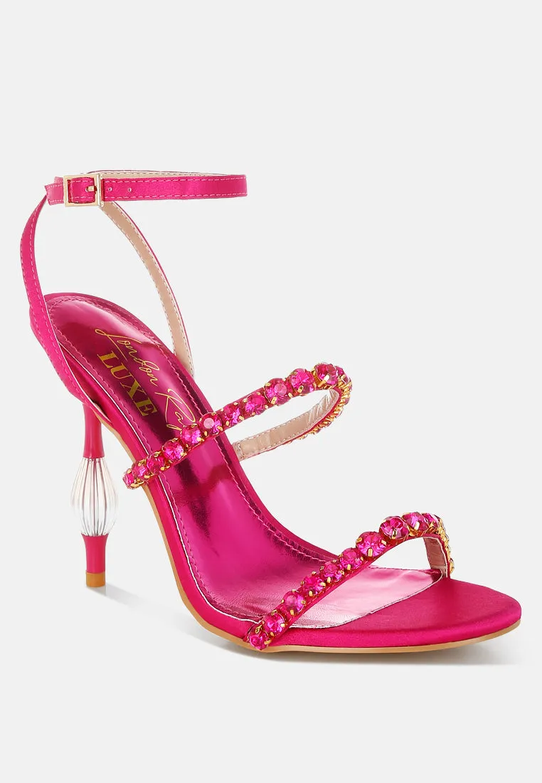 Aragon Diamante Embellished Fantasy Heel Sandals
