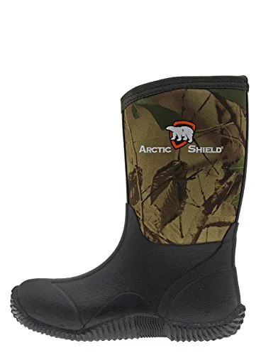 ArcticShield Kids Waterproof Durable Rubber Neoprene Outdoor Boots