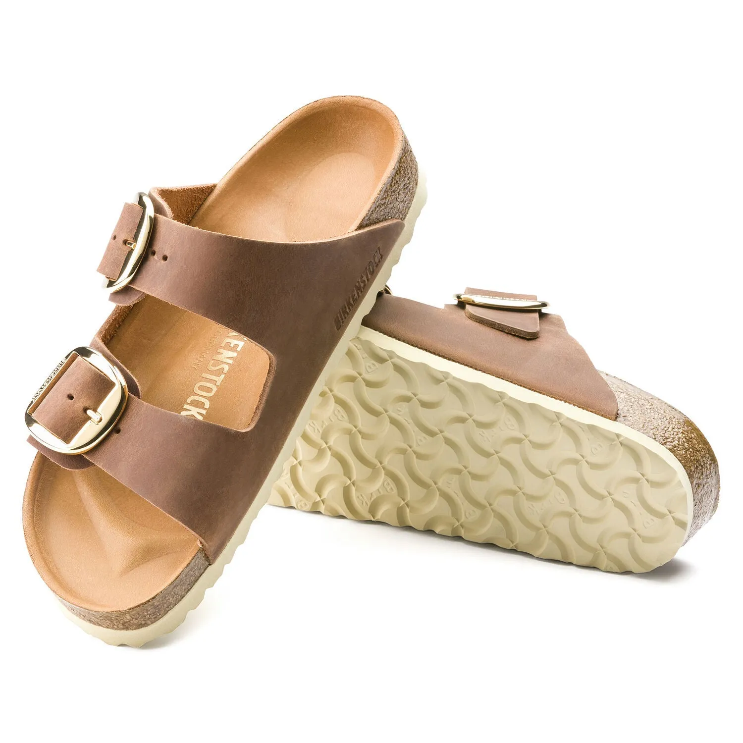Arizona | Big Buckle | Oiled Leather | Cognac