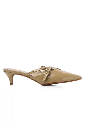 Asly Slip On Pumps Heels (Khaki)