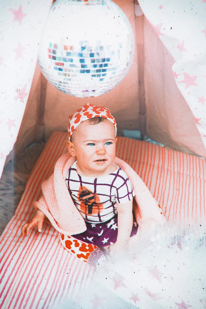 Baby Beanie // coral stains // 0-3m // LAST ONE