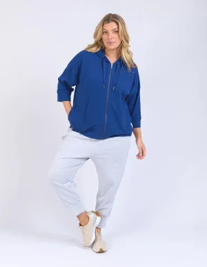 Beachy Zip Hoodie - China Blue