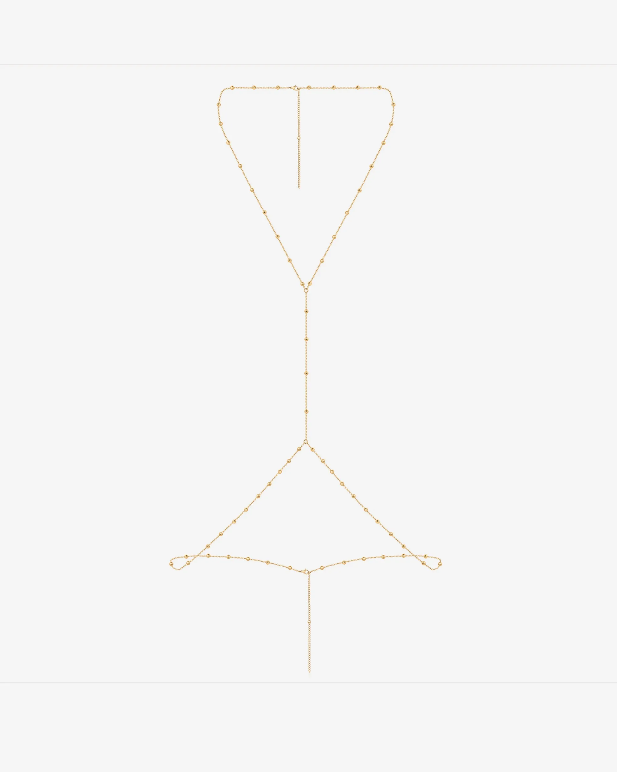 Beaded Layered Body Chain