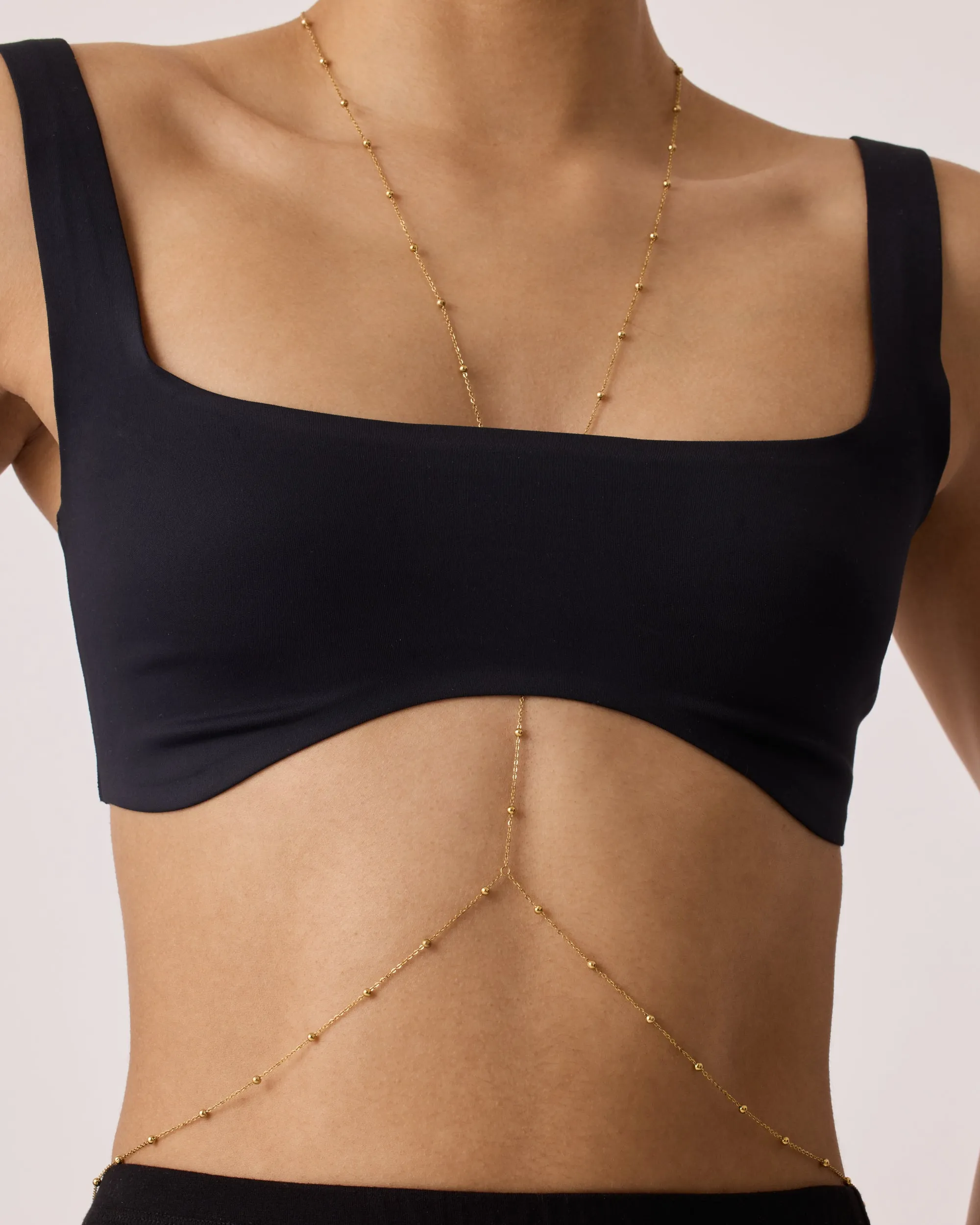 Beaded Layered Body Chain