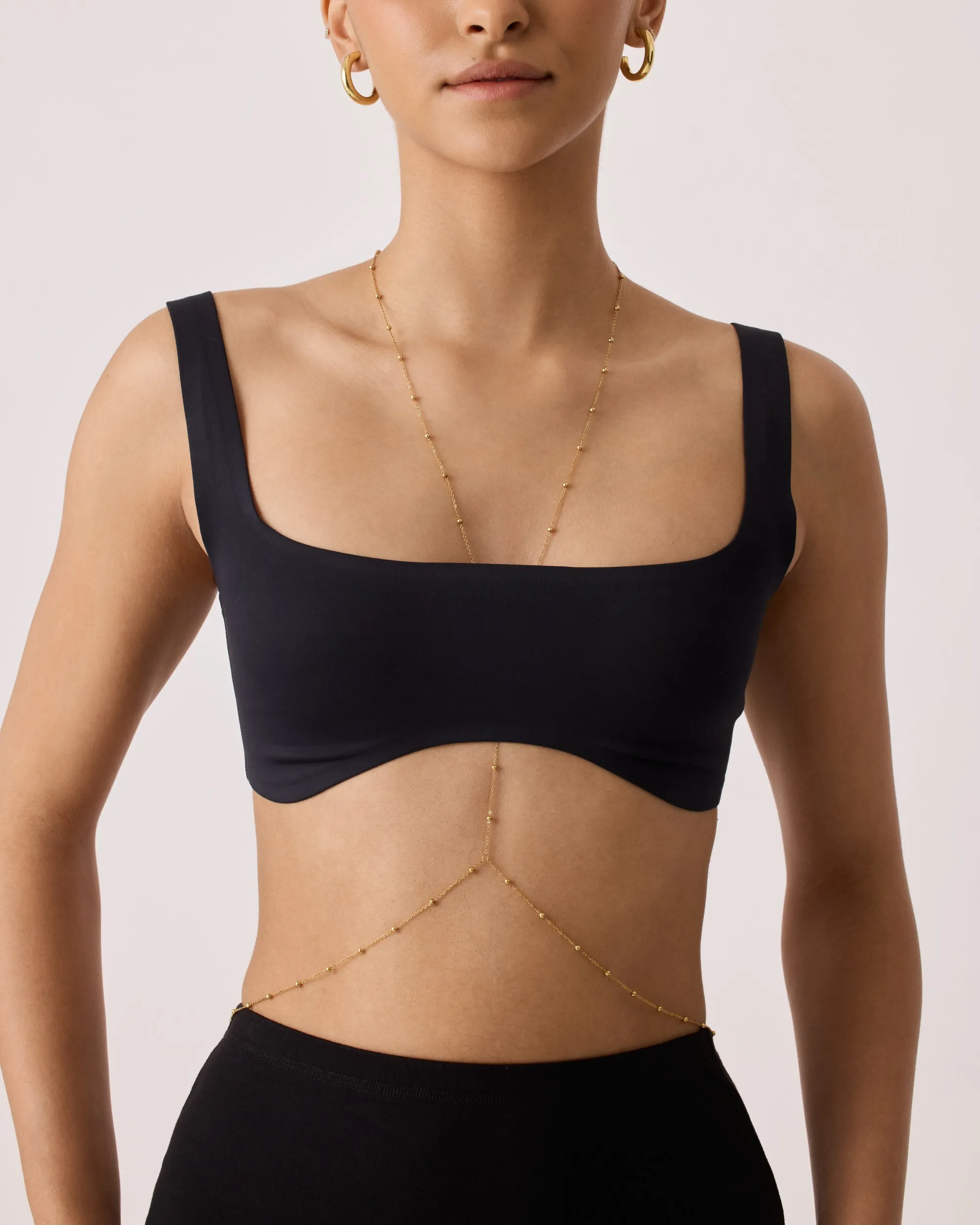 Beaded Layered Body Chain