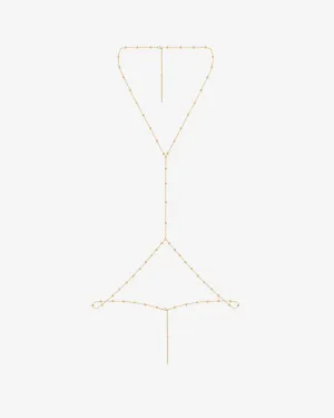 Beaded Layered Body Chain