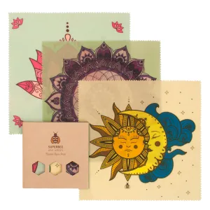 Beeswax wraps - Triple medium pack