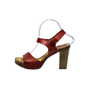 Besson Chaussures High-Heel Sandals Leather Red Colour For Women