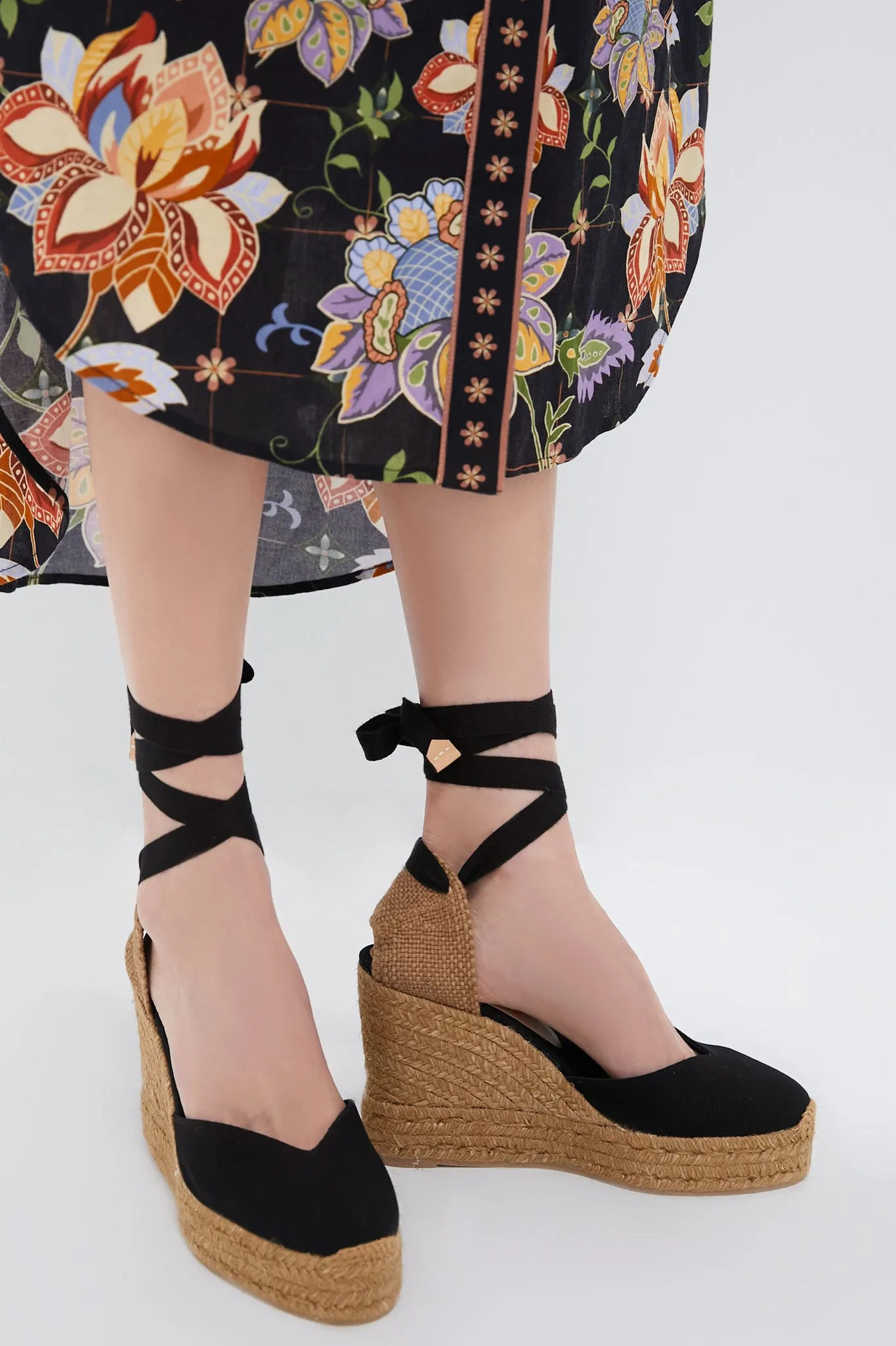 Black with Taupe Chiara Espadrilles