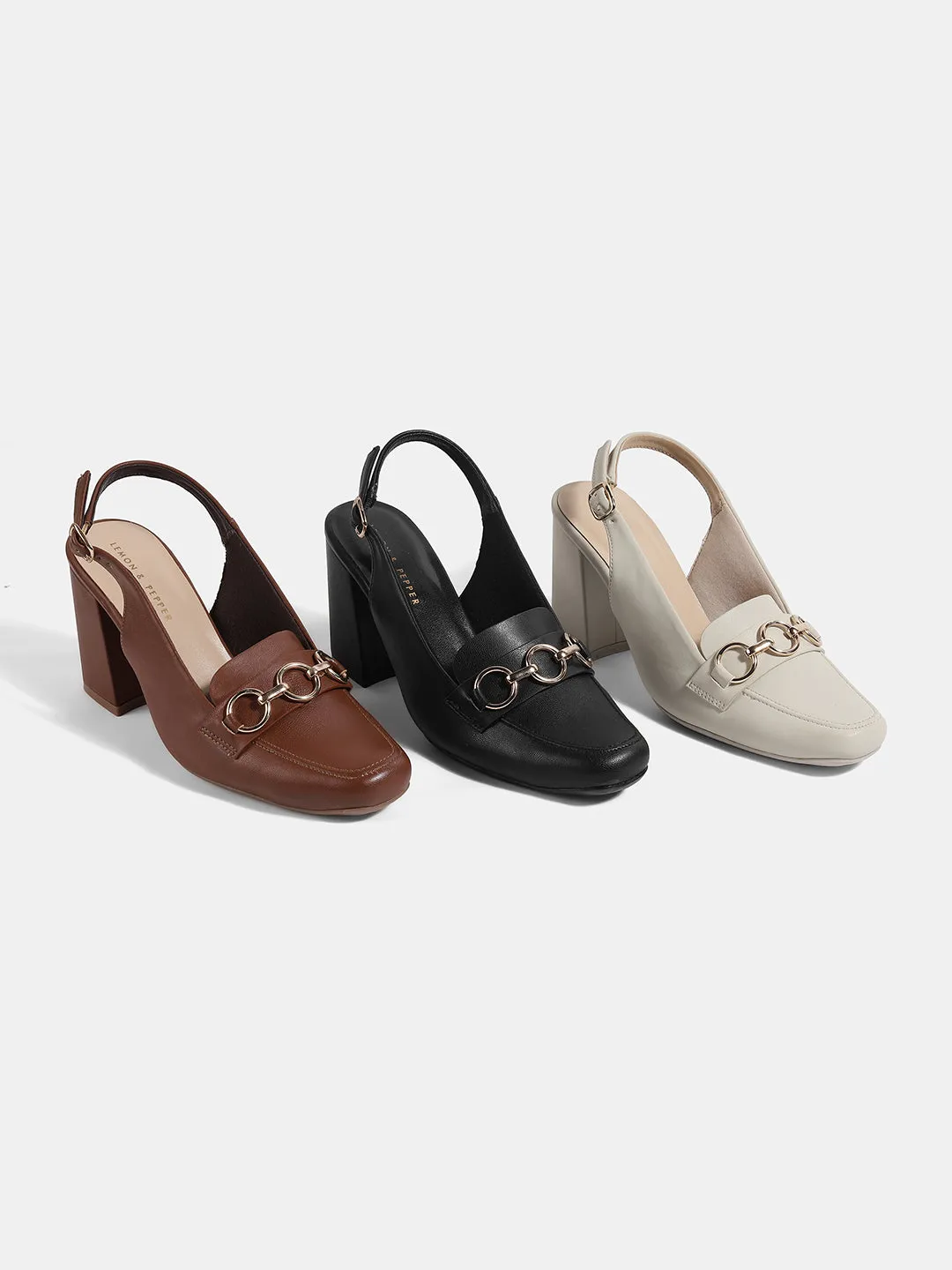 Block Heel Pumps