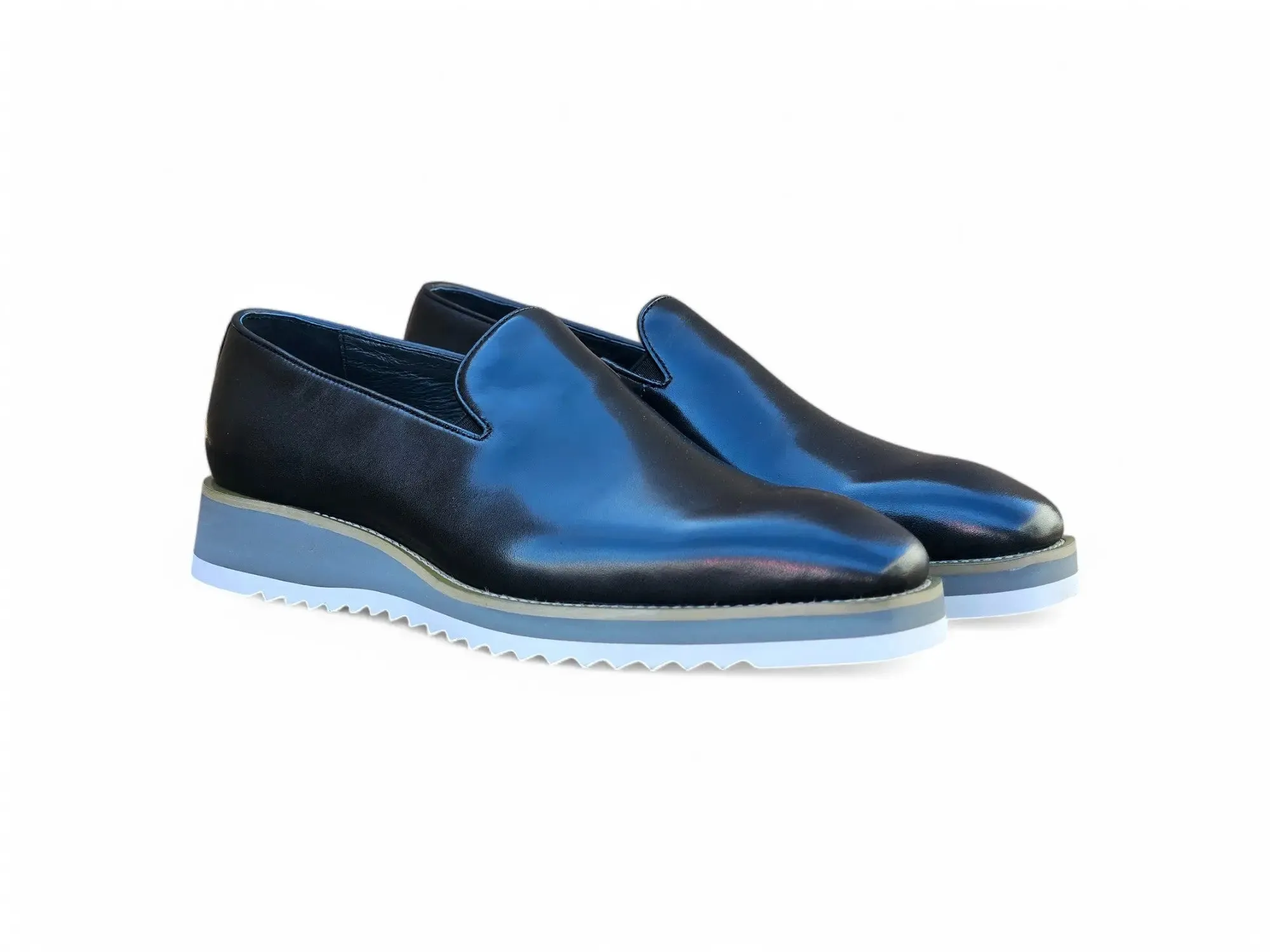 Burnished Wholecut Loafer Lightweight Sole