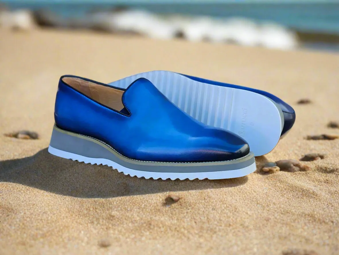 Burnished Wholecut Loafer Lightweight Sole