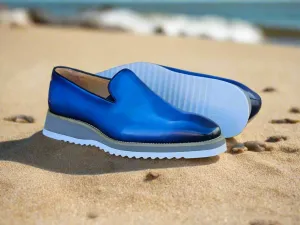 Burnished Wholecut Loafer Lightweight Sole