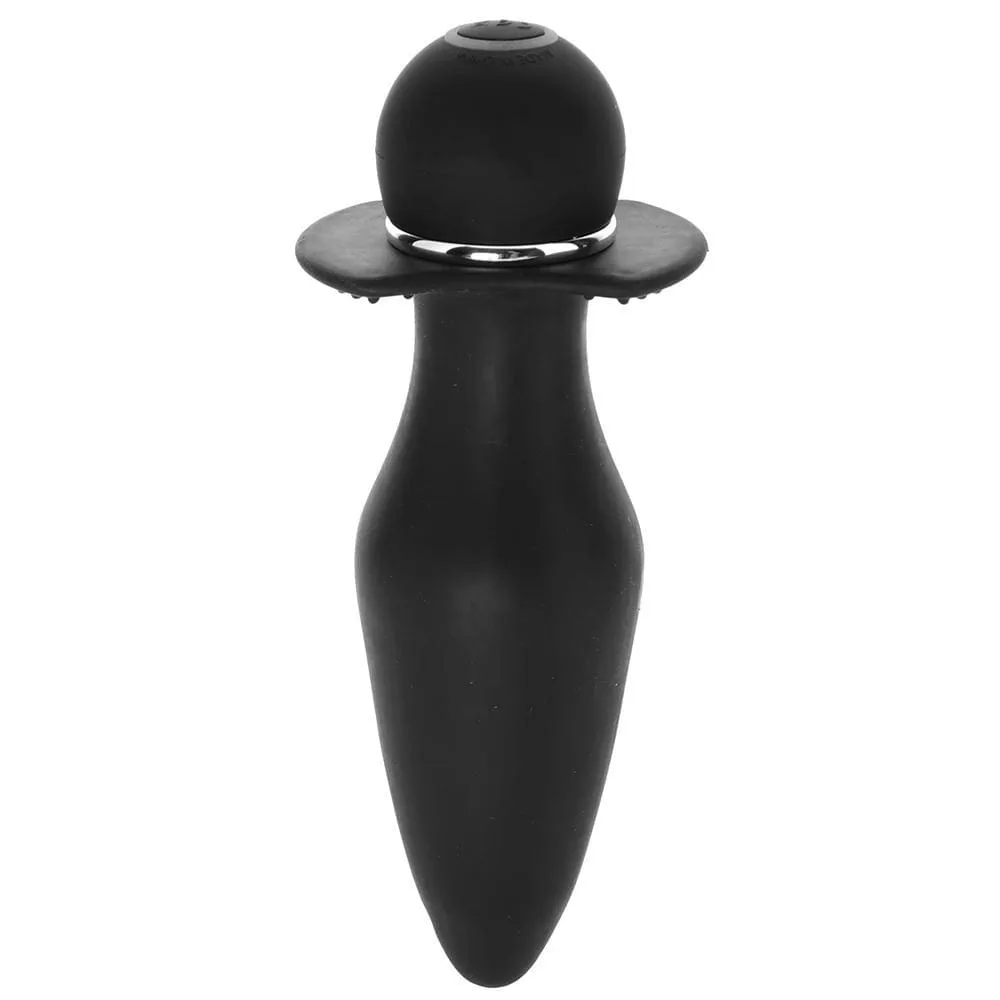 Calexotics Vibrating Silicone Booty Rider Vibe in Black