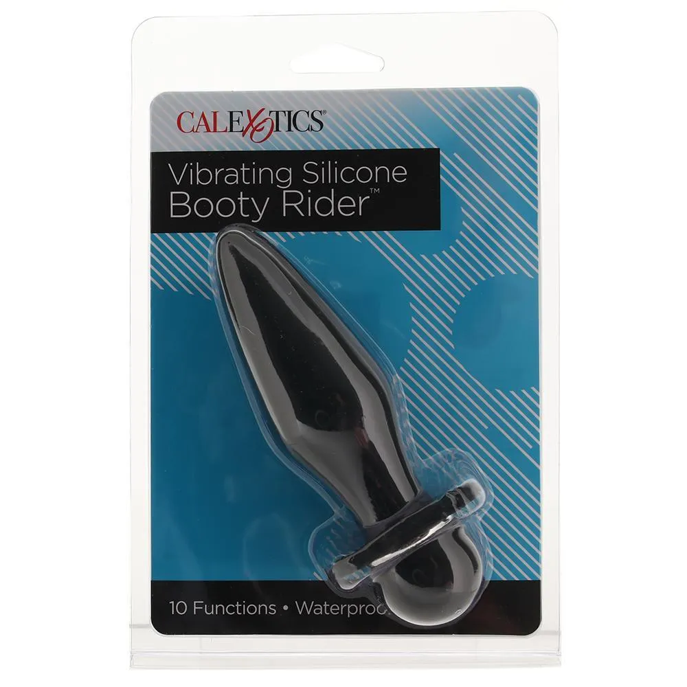 Calexotics Vibrating Silicone Booty Rider Vibe in Black