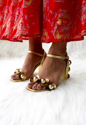 Chloris Gold Heels