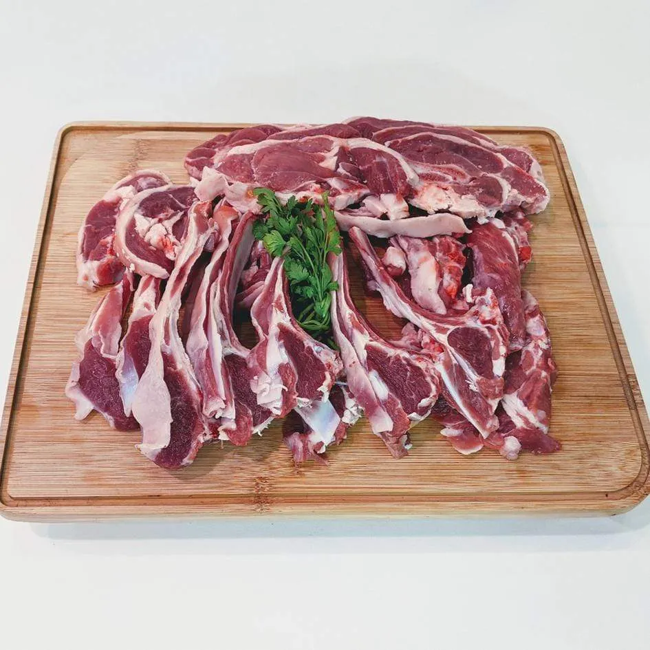 Chuletas mix: palo, riñonada y pierna cordero Eco 1 Kg