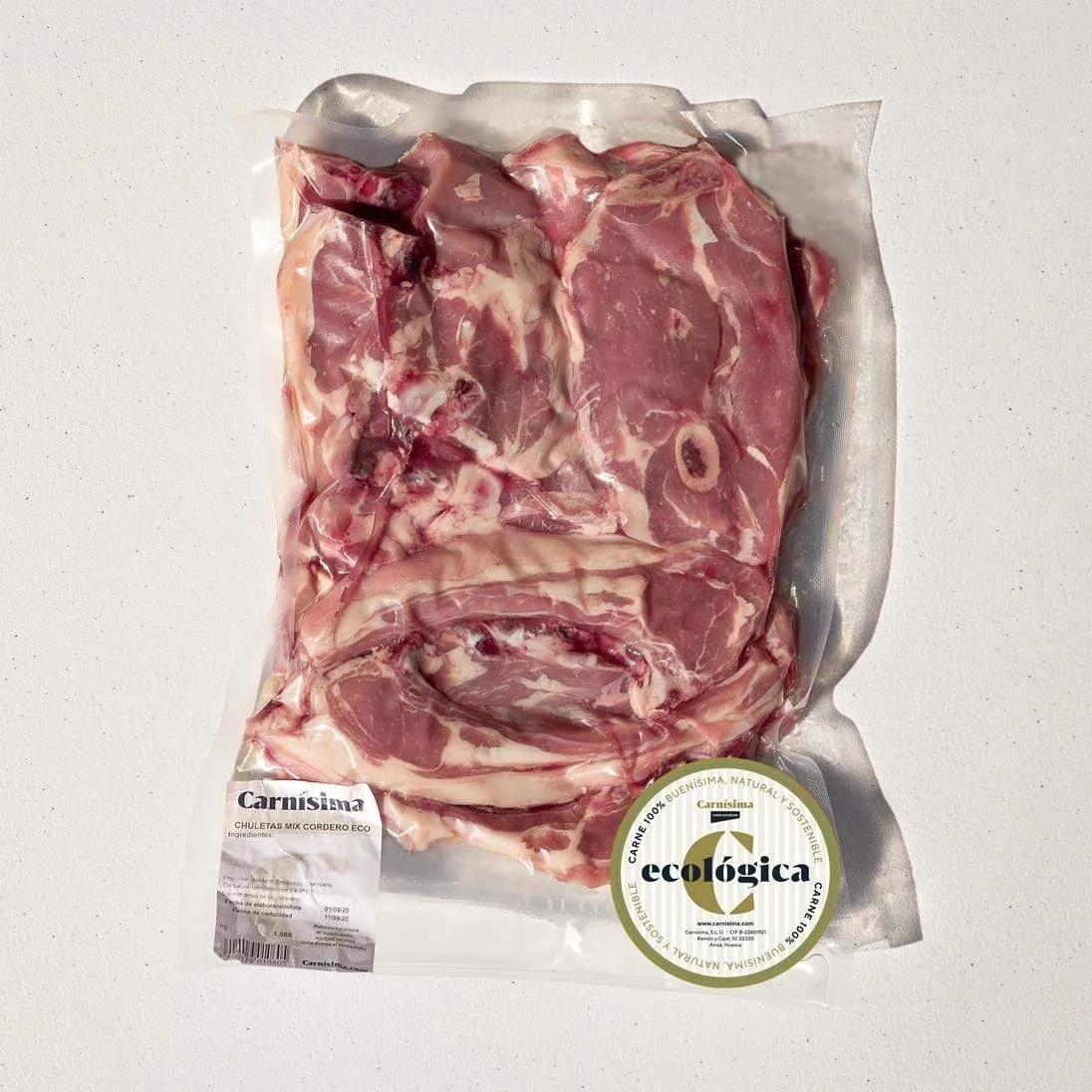 Chuletas mix: palo, riñonada y pierna cordero Eco 1 Kg