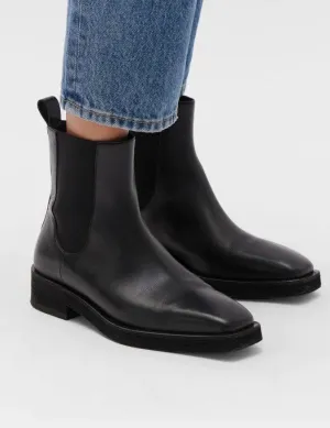 Clara Leather Boot Black