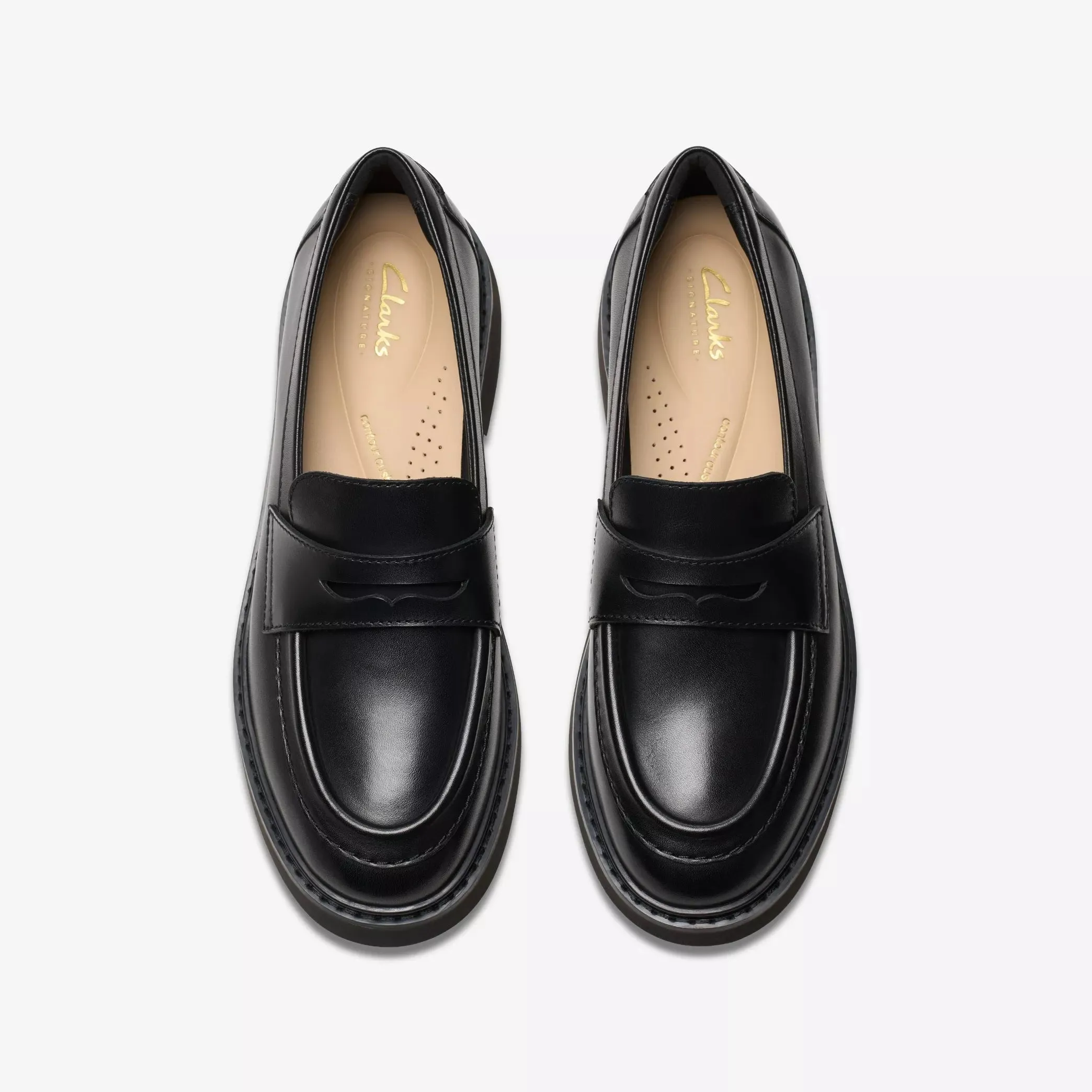 Clarks Women's Splend Edge Black Leather 26179541