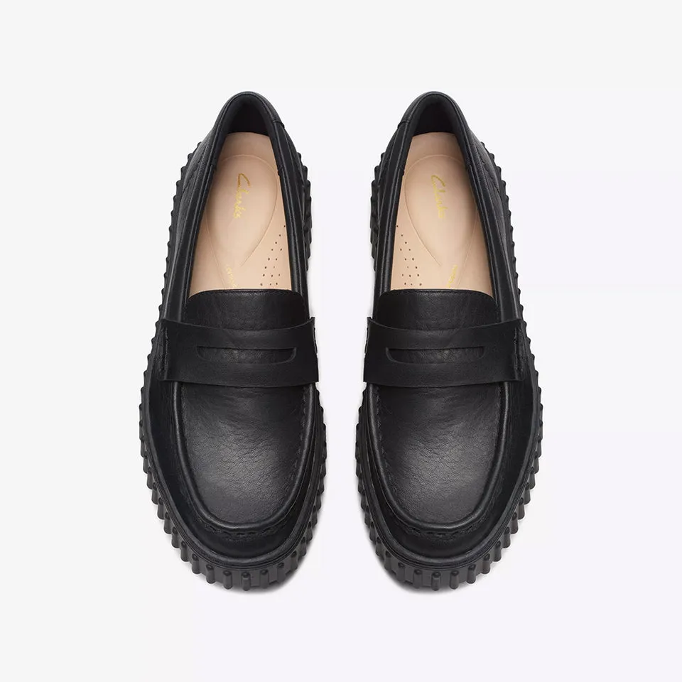 Clarks Women's Torhill Penny Black Leather 26174870