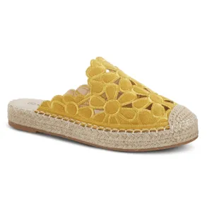 CLEARANCE - TILLY-Y Yellow Flower Slide Sandals
