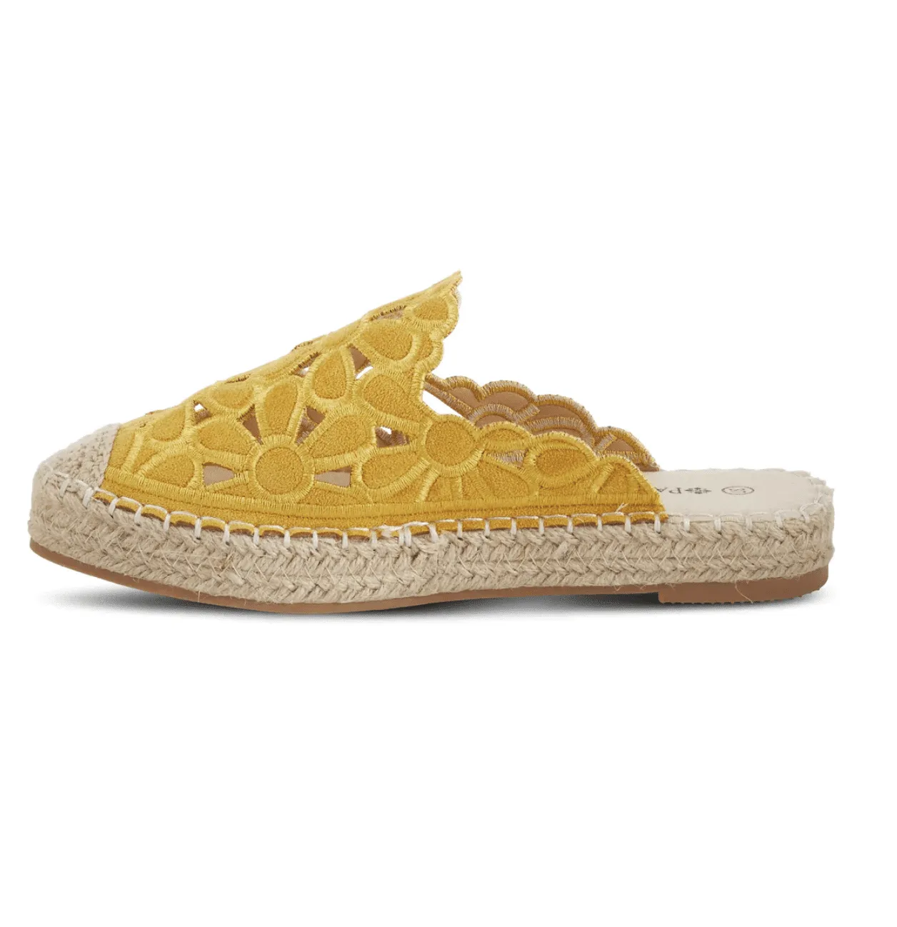 CLEARANCE - TILLY-Y Yellow Flower Slide Sandals