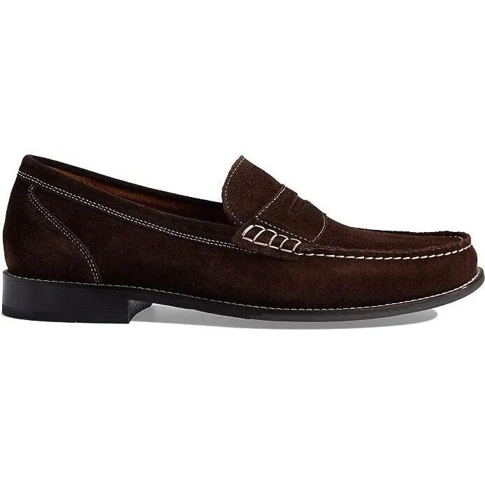 Cole Haan Mens Pinch Grand Casual Penny Loafer Brown Suede C37105