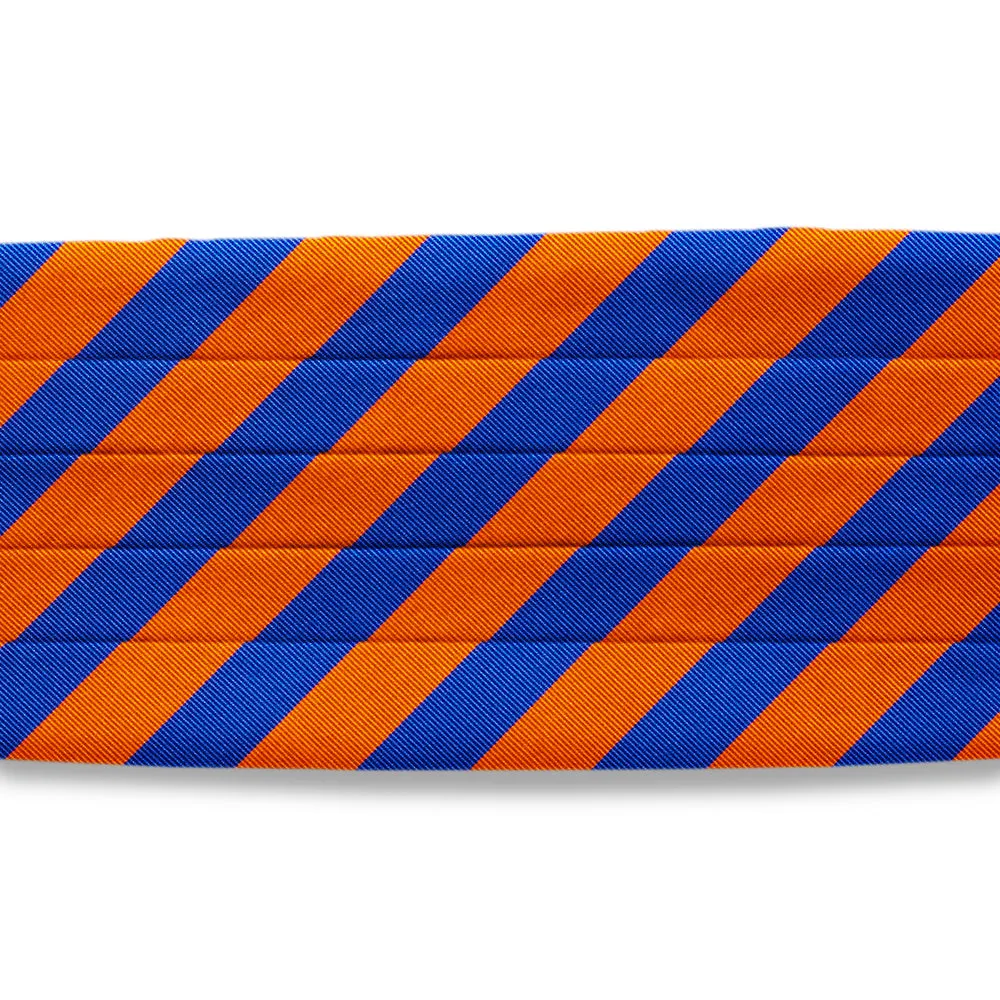 Collegiate Blue and Orange - Cummerbunds