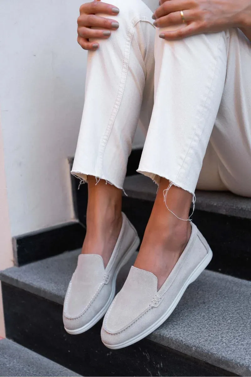 Contrast Sole Loafers